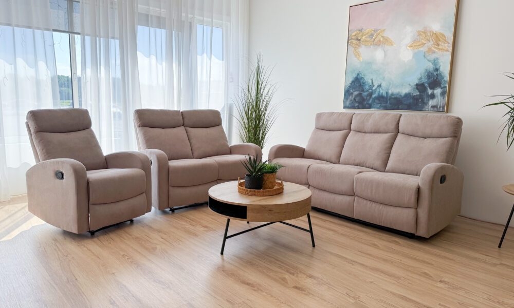 Recliner diivani komplekt Espoo 3-2-1