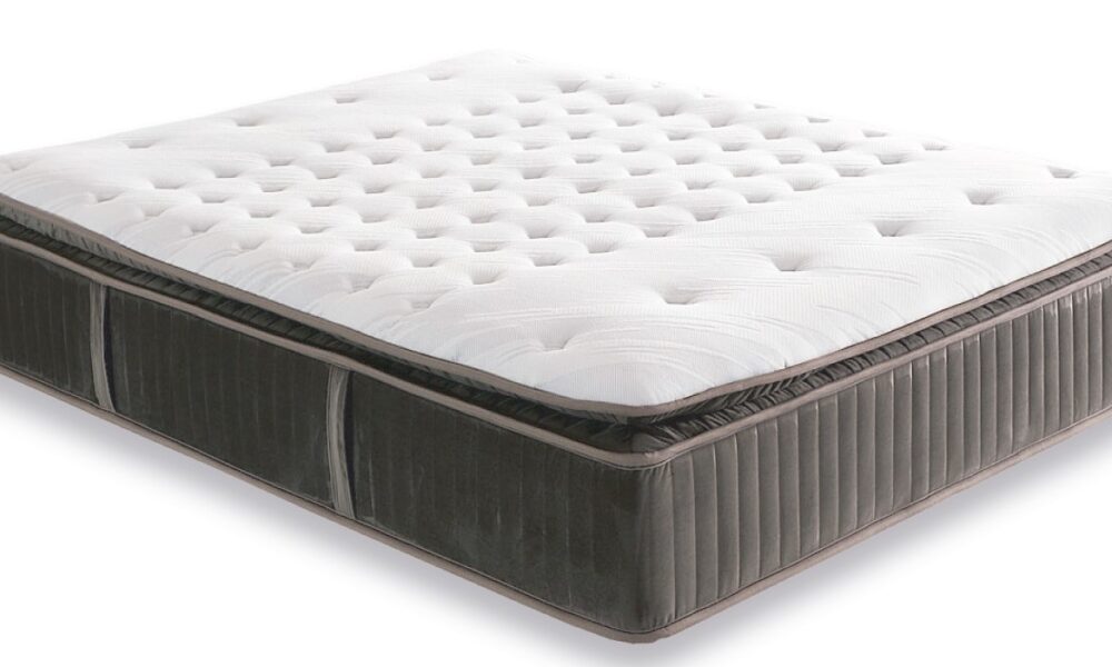 Hall pehme ja mugav madrats valge pealisega