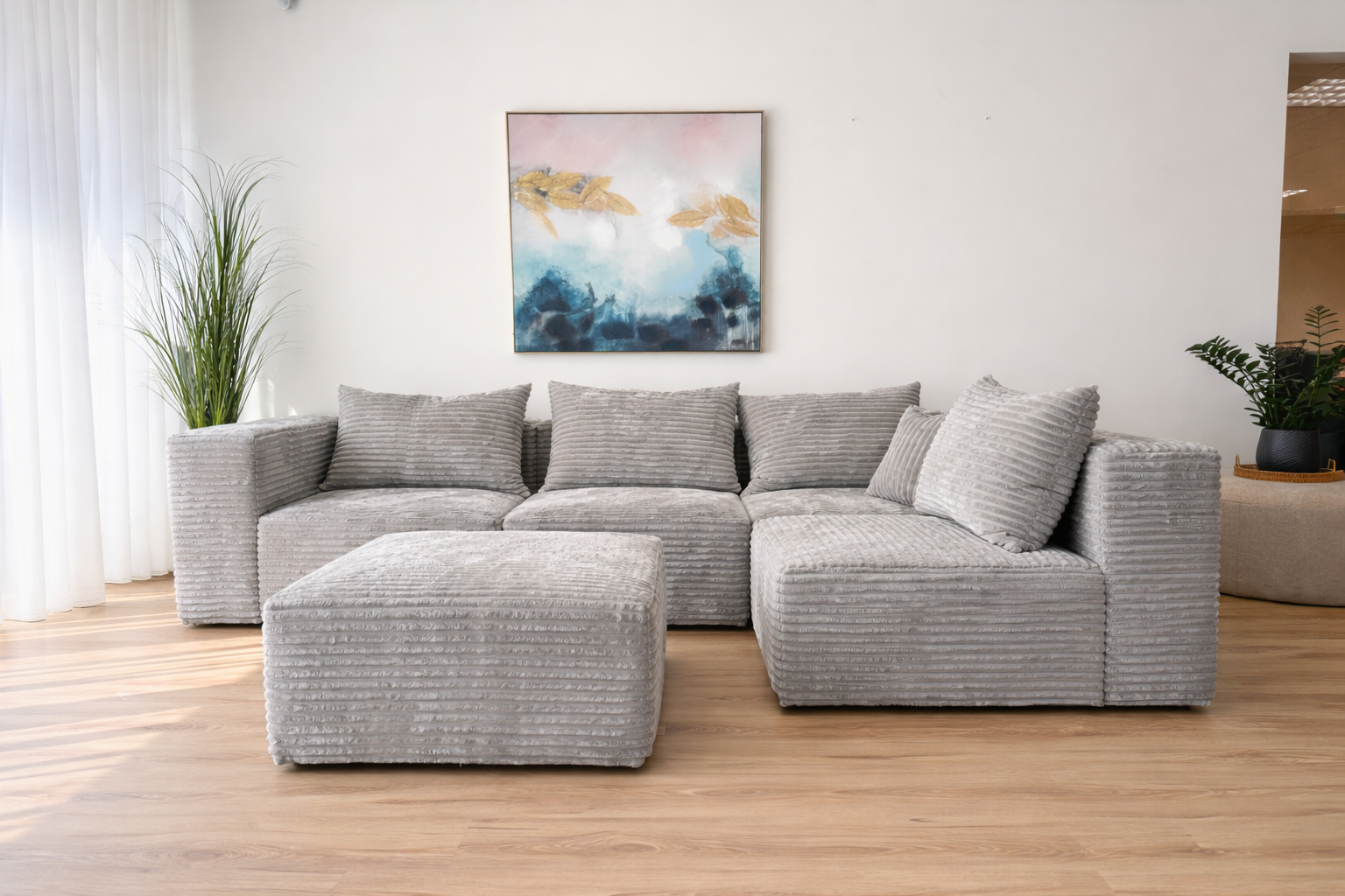 Mooduldiivan Lego XL helehall