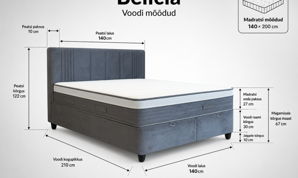 Kontinentaalvoodi Belicia beez 140x200 - Pilt 3