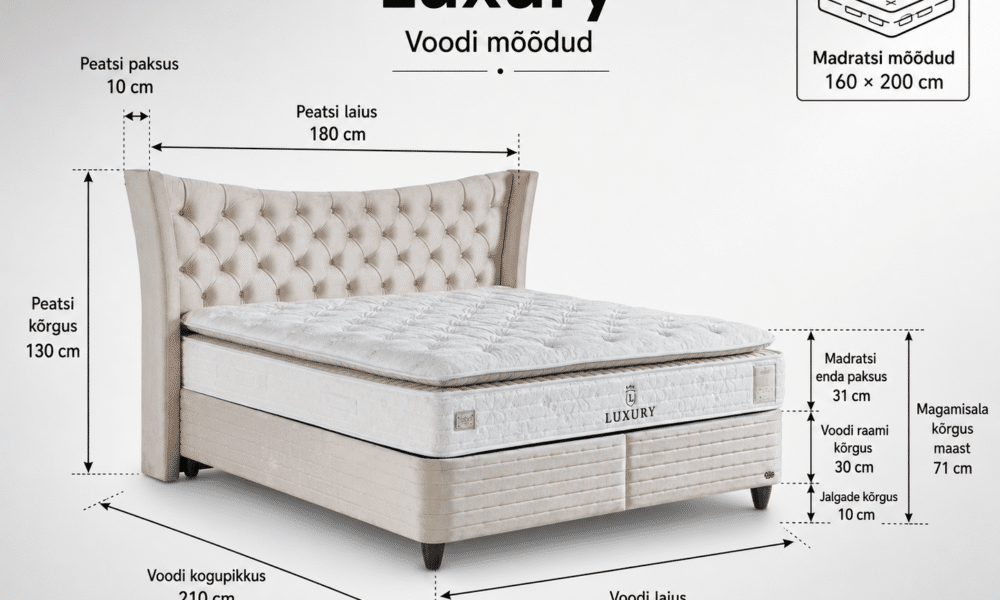 Kontinentaalvoodi Luxury 160x200 - Pilt 3