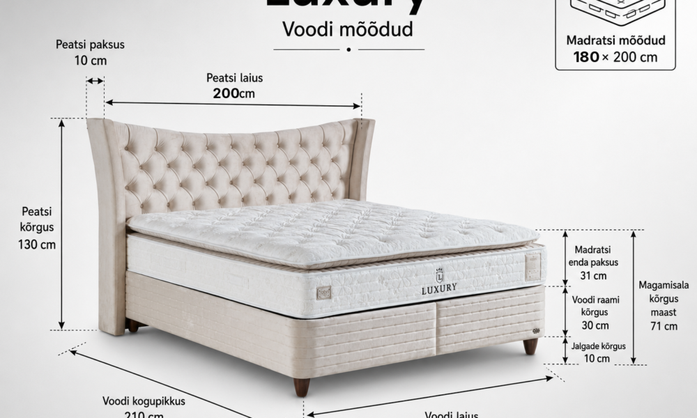 Kontinentaalvoodi Luxury 180x200 - Pilt 3